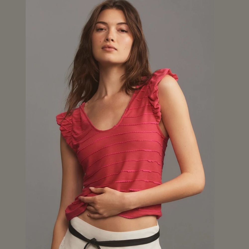 NWT Anthropologie pink cami - M